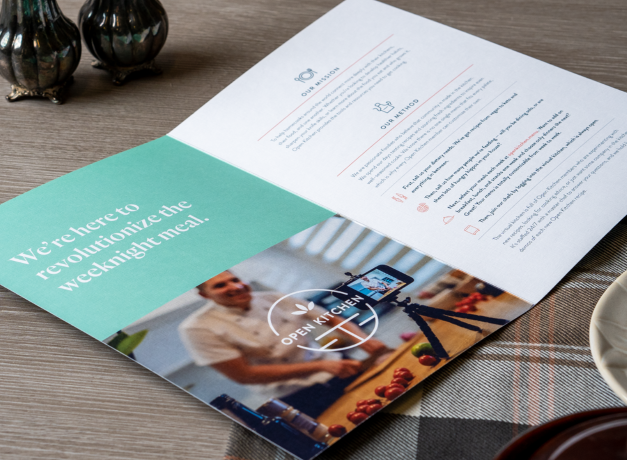 Open Kitchen direct mail brochure
