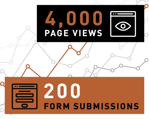 Graphic depicting page views