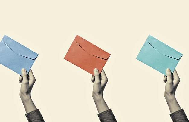 three envelopes