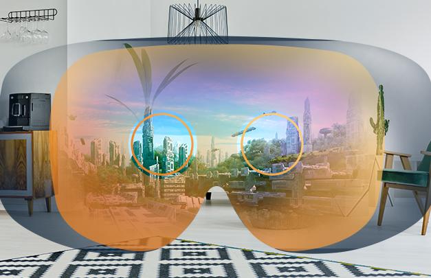 View of the future through VR headset