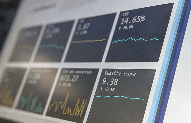 Digital marketing analytics dashboard