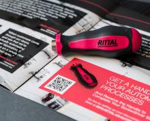 Rittal screwdriver handle and informative insert